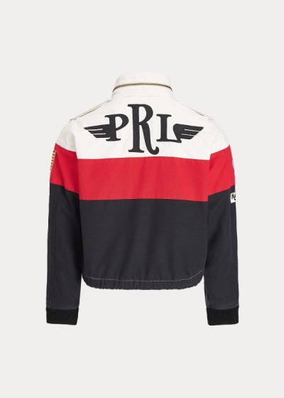 Women's Polo Ralph Lauren Cotton Graphic Bomber Jacket | 091472ZAF